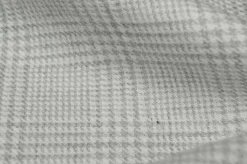 TESSUTO FLANELLA MISTO CASHMERE PRINCIPE DI GALLES GRIGIO CHIARO