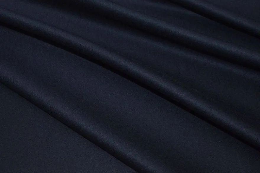TESSUTO FLANELLA PETTINATA LANA STRETCH BLU