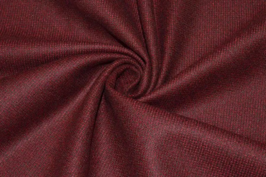 TESSUTO FLANELLA PURA LANA ROSSO INDIA