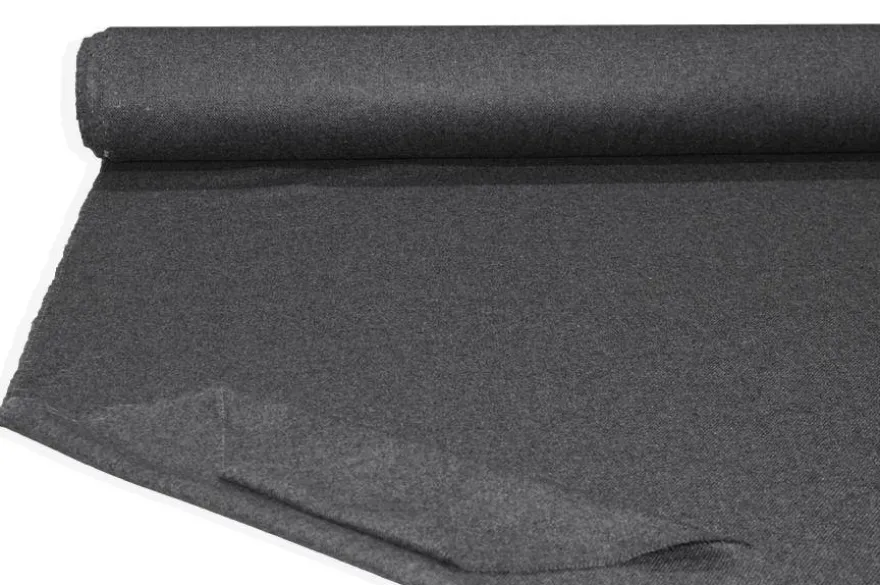 TESSUTO FLANELLA PURO CASHMERE GRIGIO MEDIO