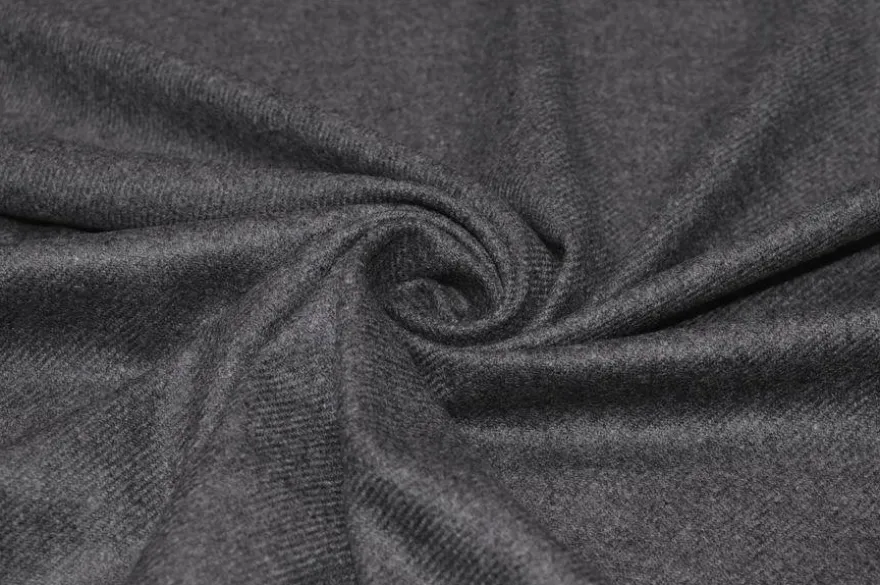 TESSUTO FLANELLA PURO CASHMERE GRIGIO MEDIO