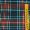 TESSUTO FLANELLA PURO COTONE TARTAN RIGA ROSSA