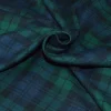 TESSUTO FLANELLA PURO COTONE TARTAN VERDE BLU