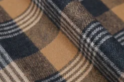 TESSUTO FLANELLA PURO COTONE SCACCO BEIGE