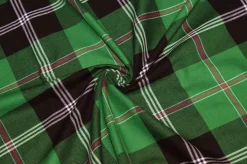 TESSUTO FLANELLA PURO COTONE TARTAN VERDE