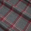 TESSUTO FLANELLA SCACCO GRIGIO ROSSO