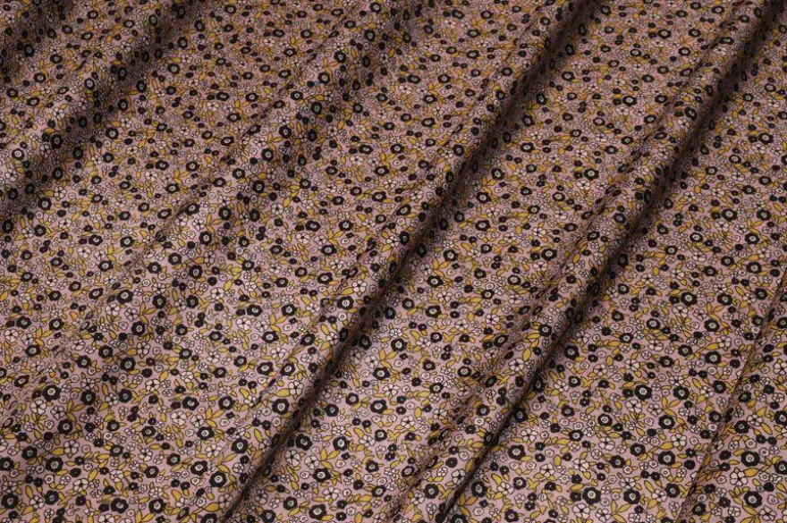 TESSUTO FODERA FANTASIA FIORELLINO ROSA ANTICO