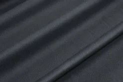 TESSUTO GABARDINE COTONE MISTO CASHMERE MANO PESCA GRIGIO SCURO