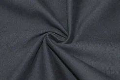 TESSUTO GABARDINE COTONE MISTO CASHMERE MANO PESCA GRIGIO SCURO