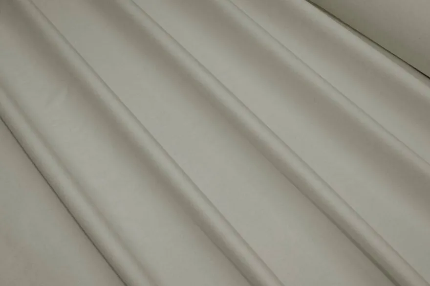 TESSUTO GABARDINE COTONE MISTO CASHMERE MANO PESCA CENERE