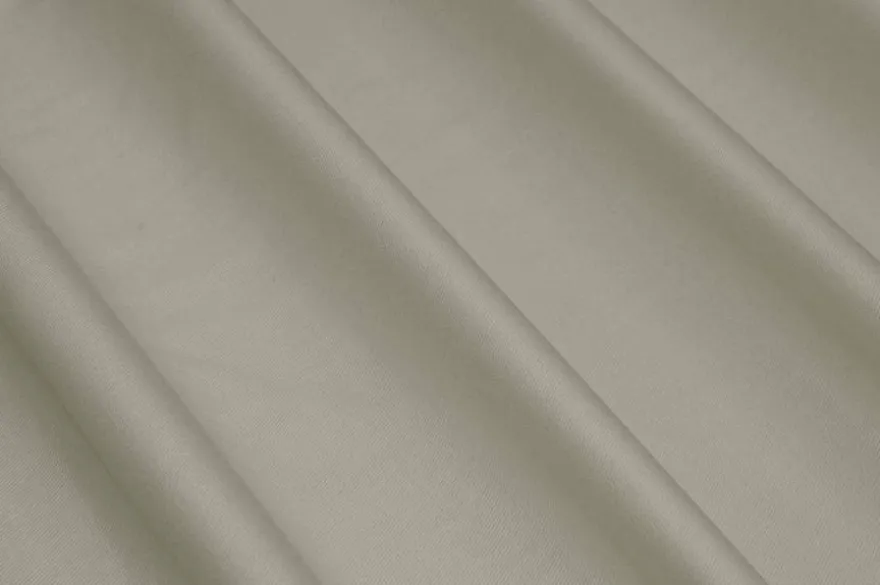 TESSUTO GABARDINE COTONE MISTO CASHMERE MANO PESCA CENERE