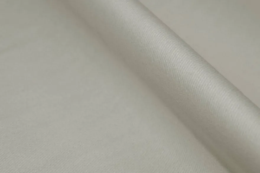 TESSUTO GABARDINE COTONE MISTO CASHMERE MANO PESCA CENERE