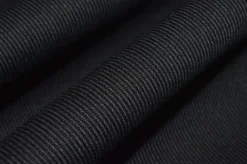 TESSUTO GABARDINE COTONE STRETCH ROBUSTO NERO