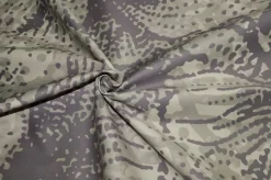 TESSUTO GABARDINE COTONE STREATCH FANTASIA ASTRATTA VERDE MILITARE
