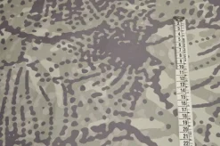 TESSUTO GABARDINE COTONE STREATCH FANTASIA ASTRATTA VERDE MILITARE