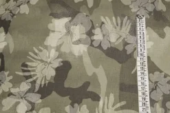 TESSUTO GABARDINE COTONE STREATCH FANTASIA FLOREALE CAMOUFLAGE