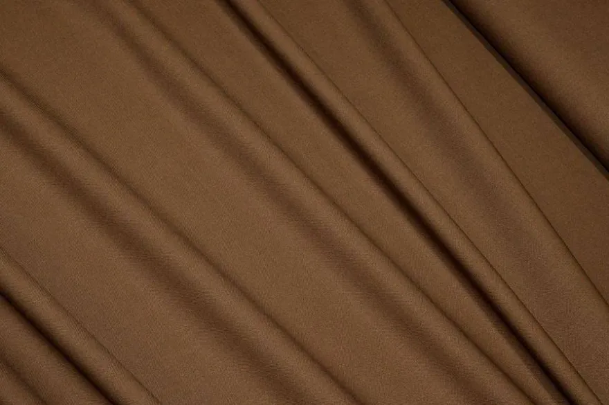 TESSUTO GABARDINE LANA STRETCH COLOR CAMMELLO