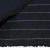 TESSUTO GABARDINE PURA LANA GESSATO NERO ADESIVATO