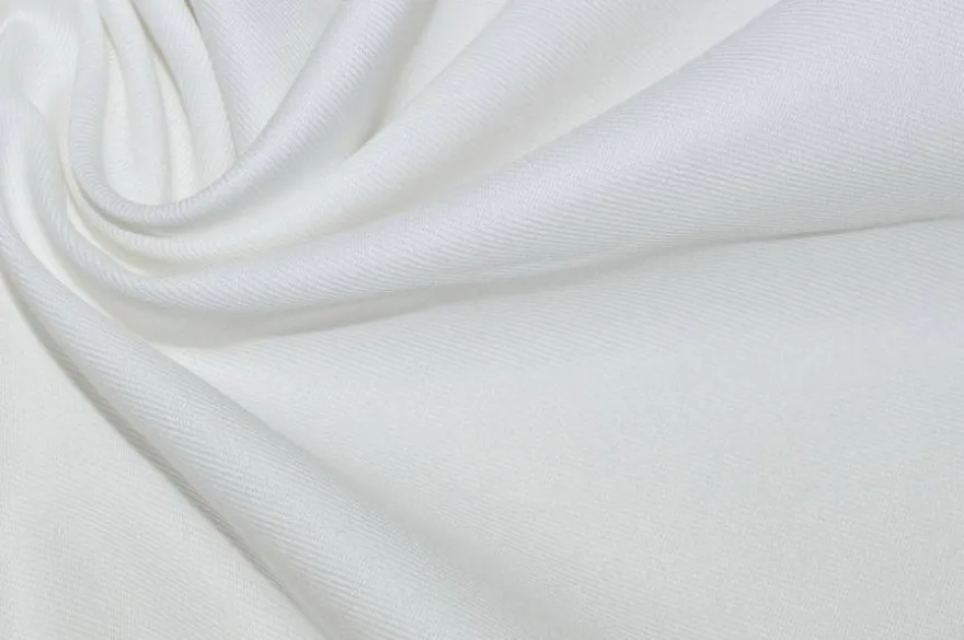 TESSUTO GABARDINE PURO COTONE BIANCO