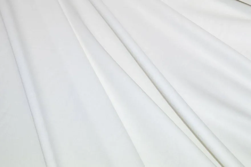 TESSUTO GABARDINE PURO COTONE BIANCO