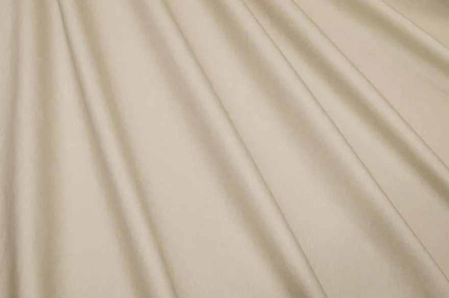 TESSUTO GABARDINE PURO COTONE PESANTE COLOR SABBIA
