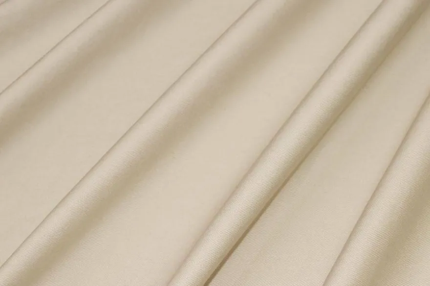 TESSUTO GABARDINE PURO COTONE PESANTE COLOR SABBIA