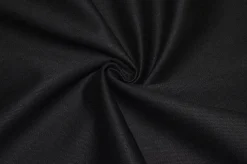 TESSUTO GABARDINE PURO COTONE PESANTE NERO