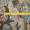 TESSUTO GABARDINE STRETCH FANTASIA FLOREALE MIMETICO