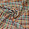 TESSUTO GARZA PURO LINO SCACCO MULTICOLOR