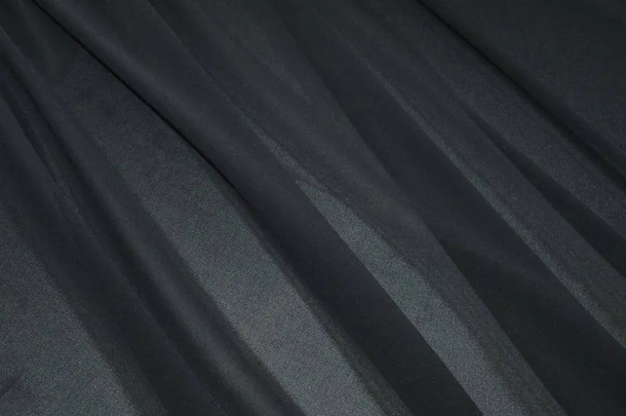TESSUTO GEORGETTE NERO