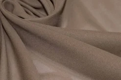TESSUTO GEORGETTE PURA SETA COLOR FANGO