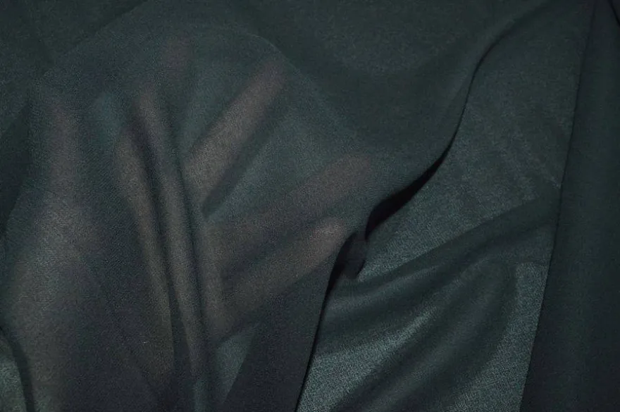 TESSUTO GEORGETTE VISCOSA STRETCH NERO