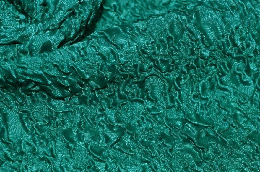TESSUTO GOFFRATO STRETCH VERDE