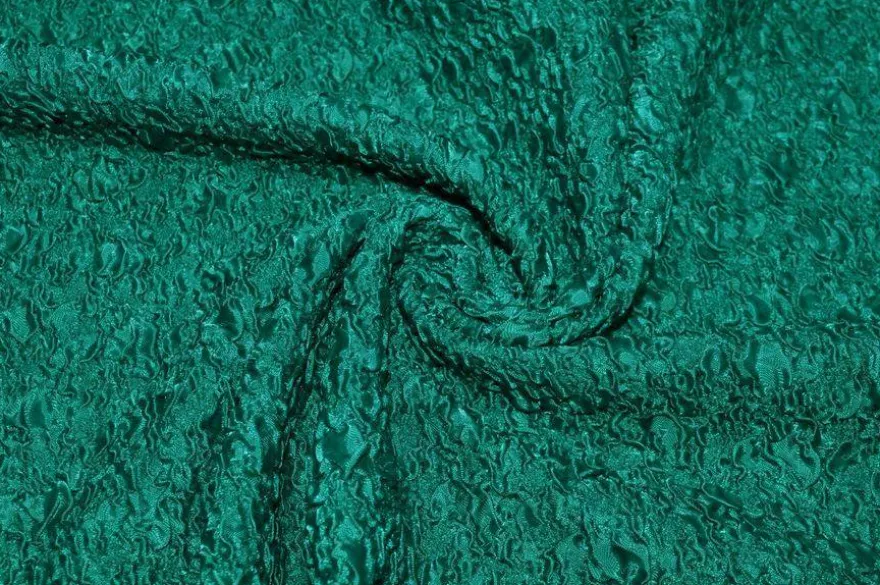 TESSUTO GOFFRATO STRETCH VERDE
