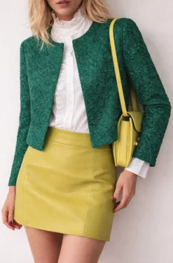 TESSUTO GOFFRATO STRETCH VERDE