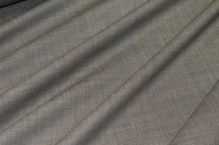TESSUTO GRISAGLIA PURA LANA GRIGIO