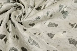 TESSUTO JACQUARD MISTO ACETATO VISCOSA GRIGIO