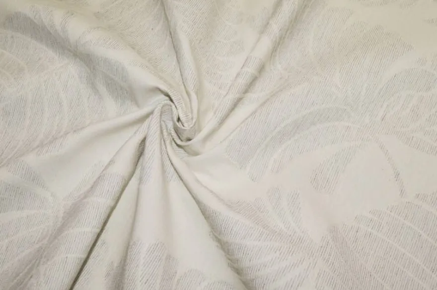 TESSUTO JACQUARD NATURALE FANTASIA PALME