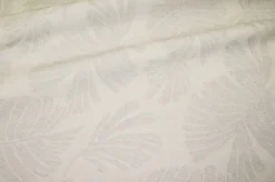 TESSUTO JACQUARD NATURALE FANTASIA PALME