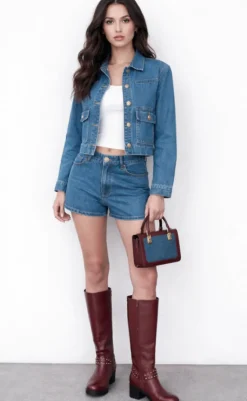 TESSUTO JEANS DENIM STREATCH AZZURRO