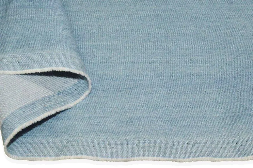 TESSUTO JEANS STRETCH AZZURRO CHIARO TRATTATO