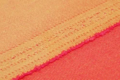 TESSUTO JEANS STRETCH EFFETTO CANGIANTE ARANCIO