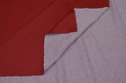 TESSUTO JERSEY COTONE DOUBLE-FACE ROSSO