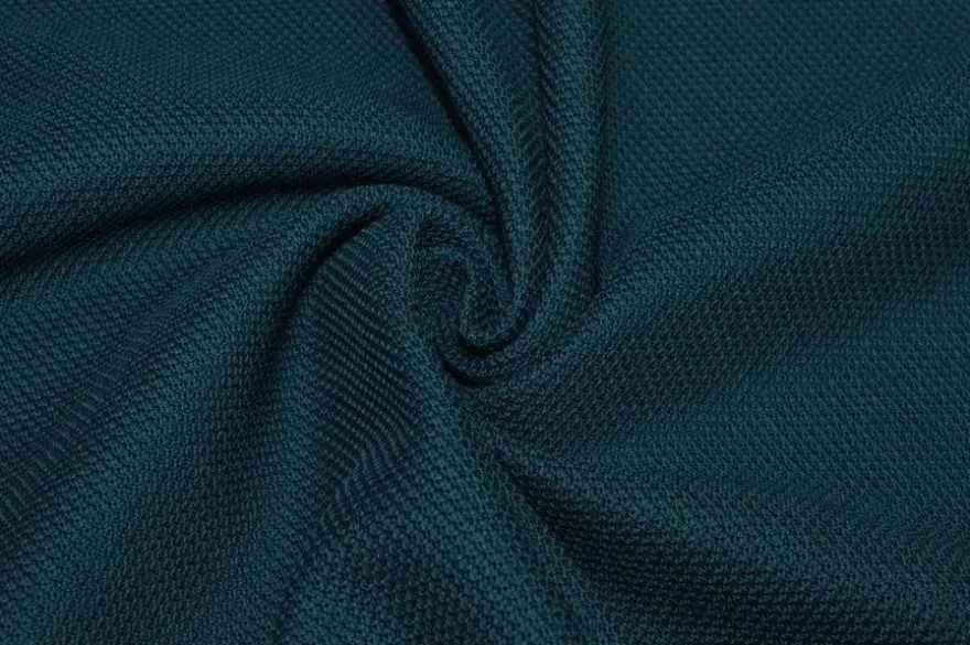 TESSUTO JERSEY LANA NIDO D'APE COLOR PETROLIO