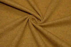 TESSUTO JERSEY MISTO LANA COTONE SENAPE MARRONE
