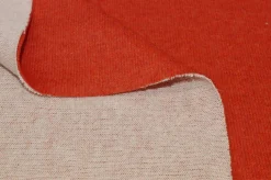 TESSUTO JERSEY MISTO LANA COTONE ARANCIO