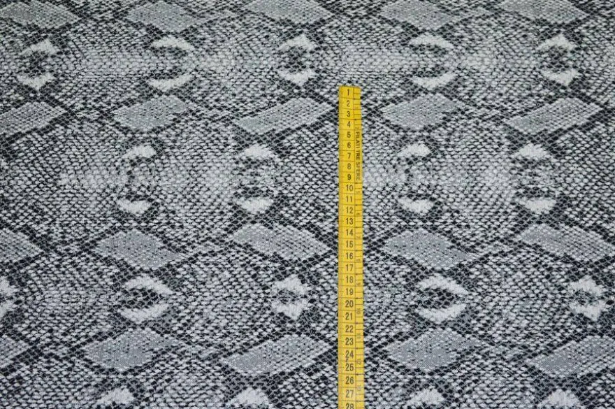 TESSUTO JERSEY PITONATO GRIGIO