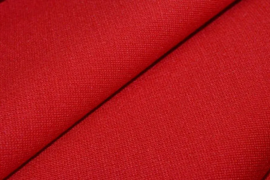 TESSUTO JERSEY PUNTO MILANO IN VISCOSA ROSSO