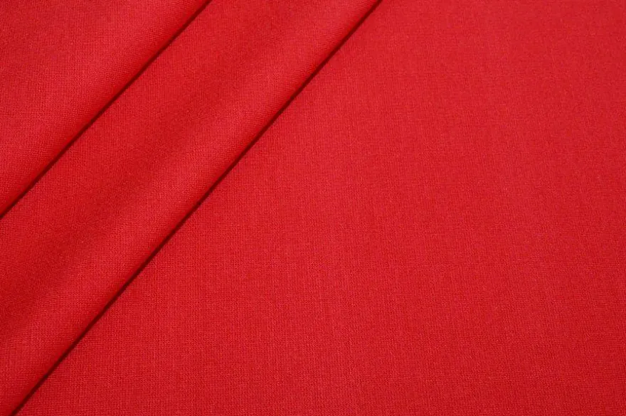 TESSUTO JERSEY PUNTO MILANO IN VISCOSA ROSSO