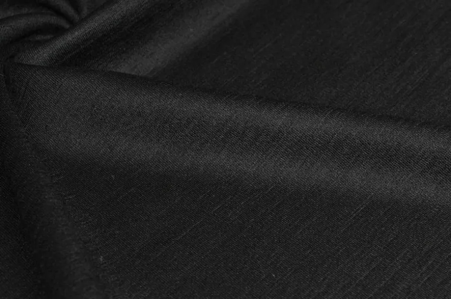 TESSUTO JERSEY PUNTO MILANO PURA LANA NERA